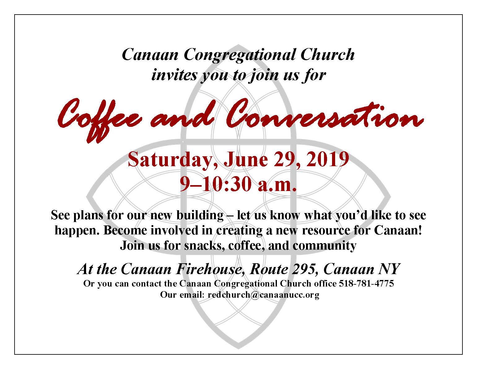 Coffee and Conversation invitation